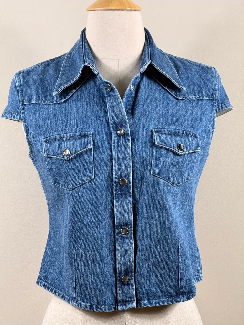 Our Legacy Sleeveless Denim Shirt NWT Sz 32 - US 2